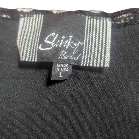 Slinky Brand Polka Dot 3/4 Sleeve Blouse Large - Picture 2 of 2